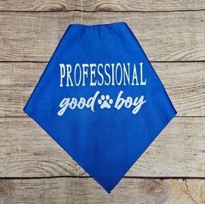 Professional good boy dog bandana